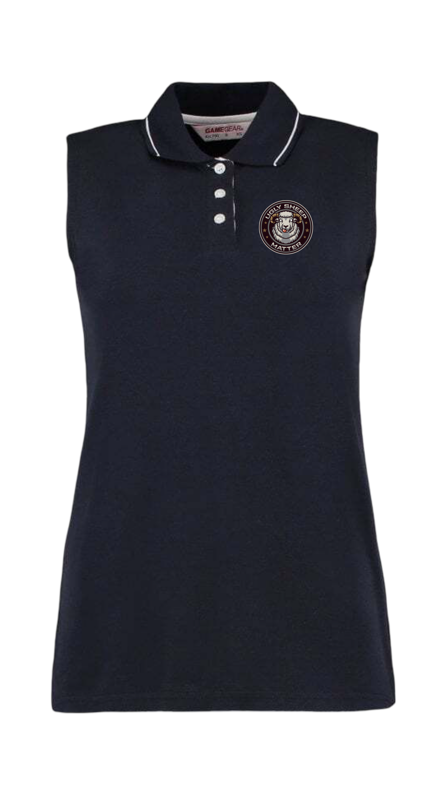 Official Flock Off Ladies Sleeveless Polo Shirt - All Designs