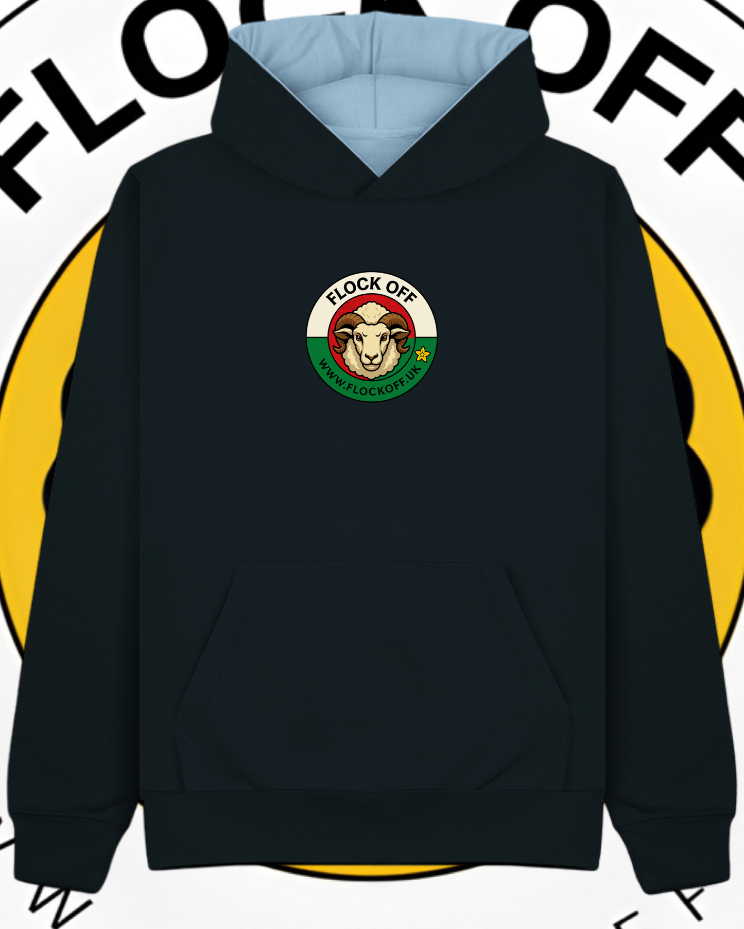 Official Flock Off Premium Hoodie W73 Welsh Style