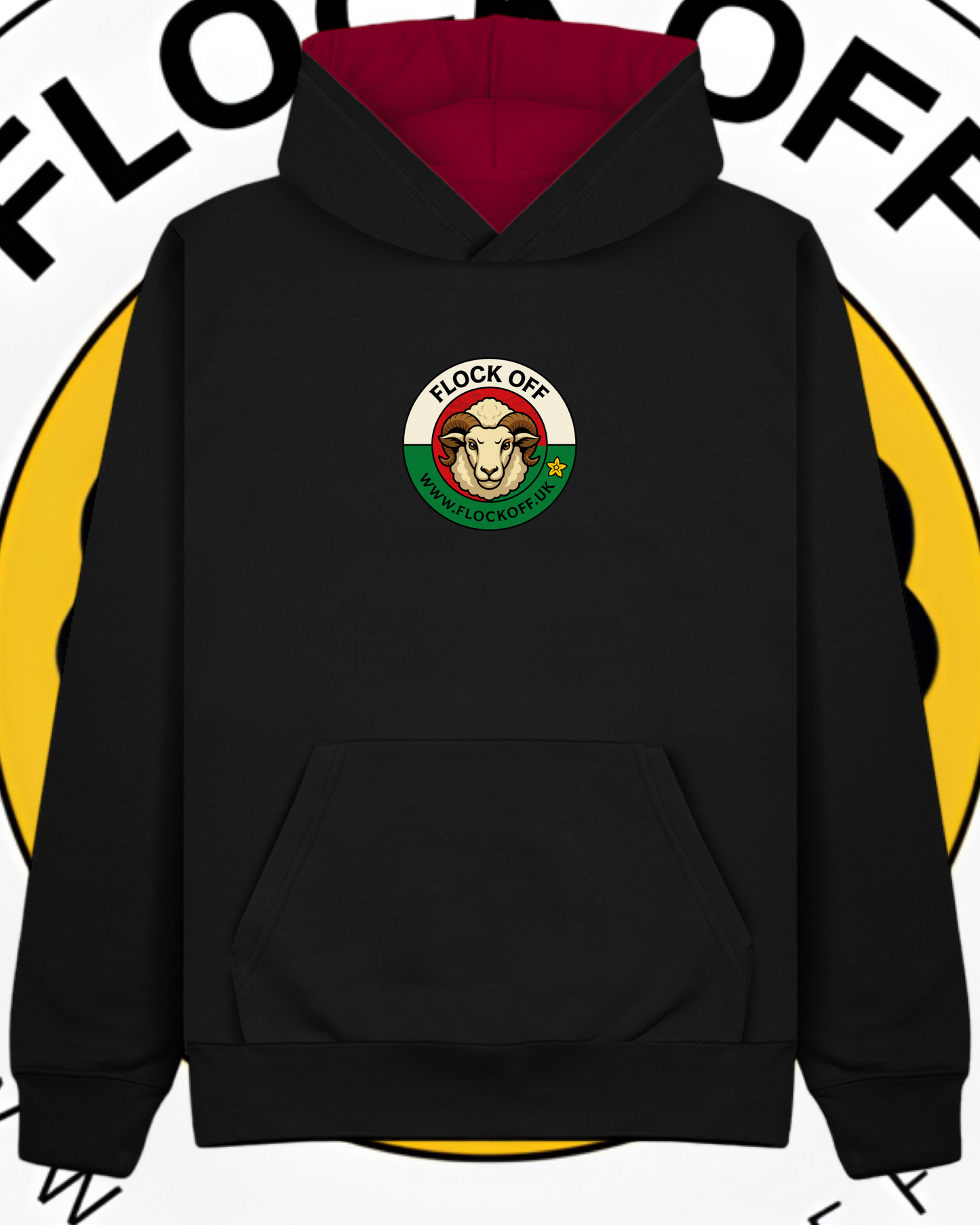 Official Flock Off Premium Hoodie W73 Welsh Style