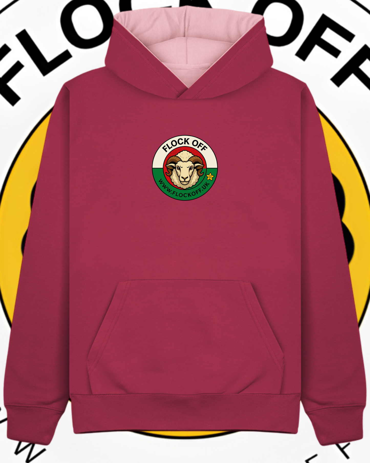Official Flock Off Premium Hoodie W73 Welsh Style