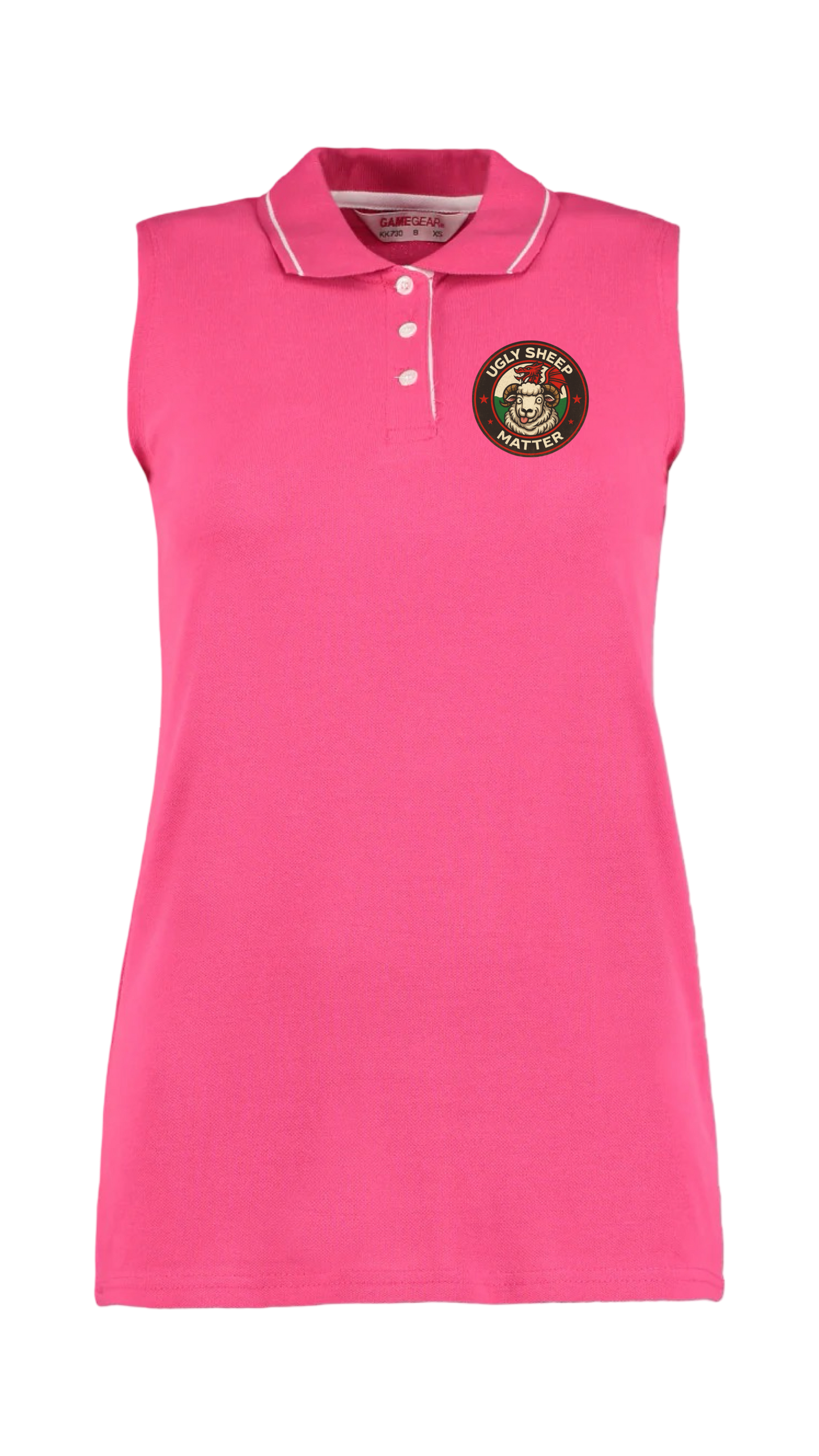 Official Flock Off Ladies Sleeveless Polo Shirt - All Designs