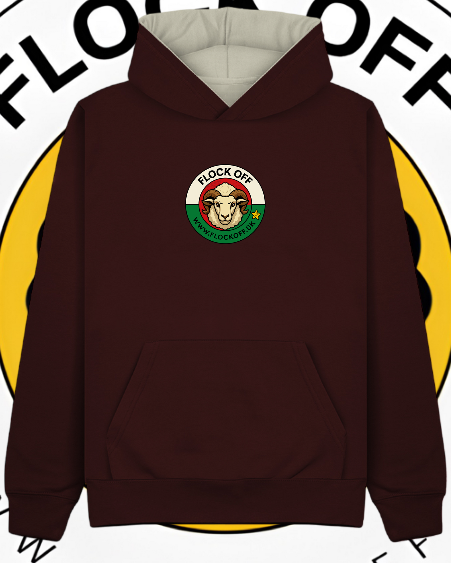 Official Flock Off Premium Hoodie W73 Welsh Style