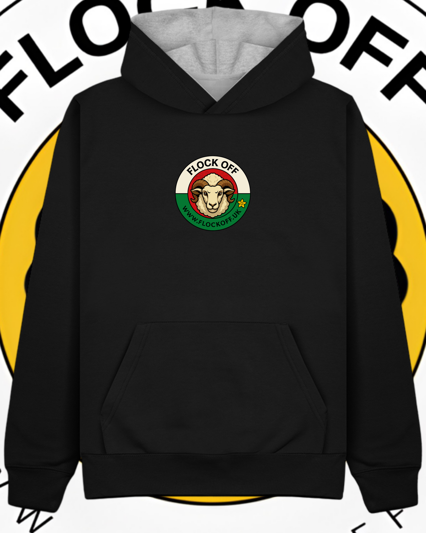 Official Flock Off Premium Hoodie W73 Welsh Style