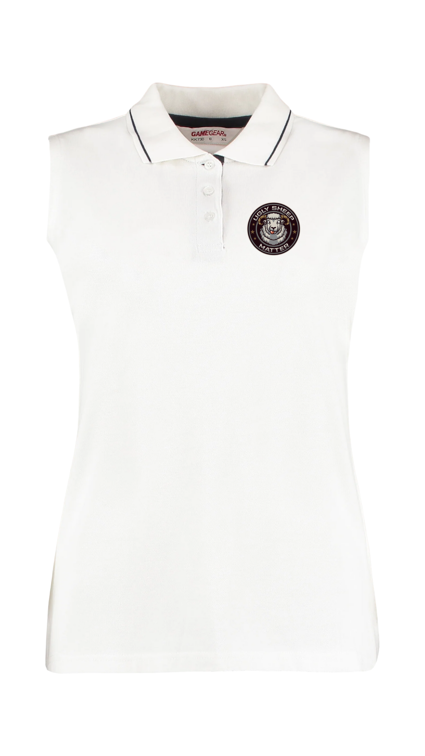 Official Flock Off Ladies Sleeveless Polo Shirt - All Designs
