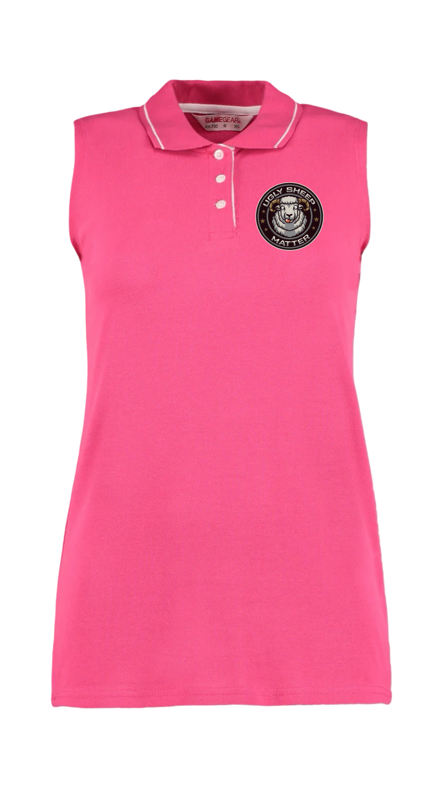 Official Flock Off Ladies Sleeveless Polo Shirt - All Designs