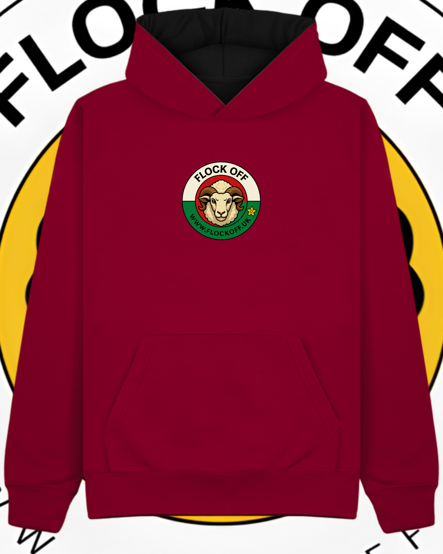Official Flock Off Premium Hoodie W73 Welsh Style