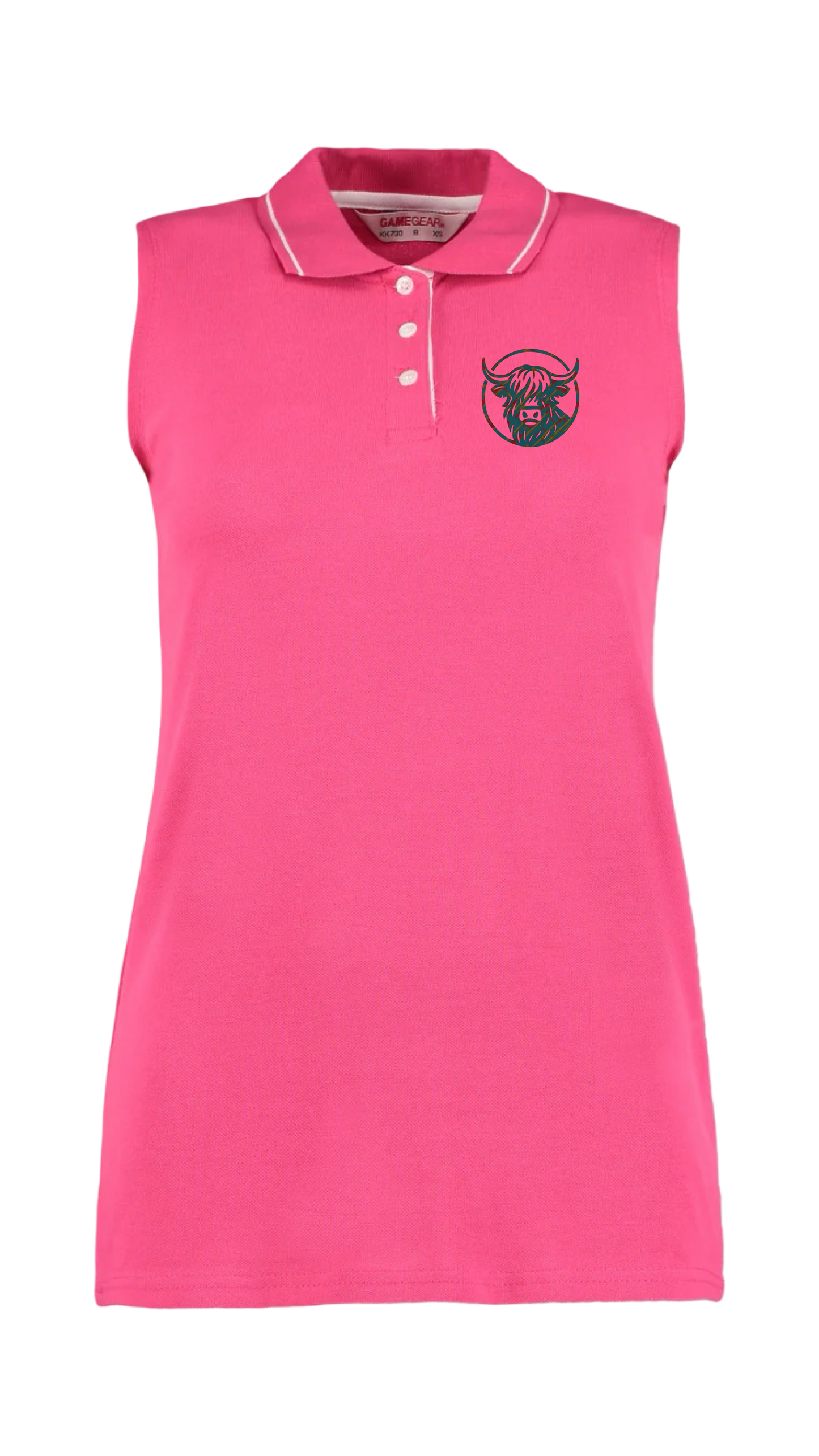 Official Flock Off Ladies Sleeveless Polo Shirt - All Designs