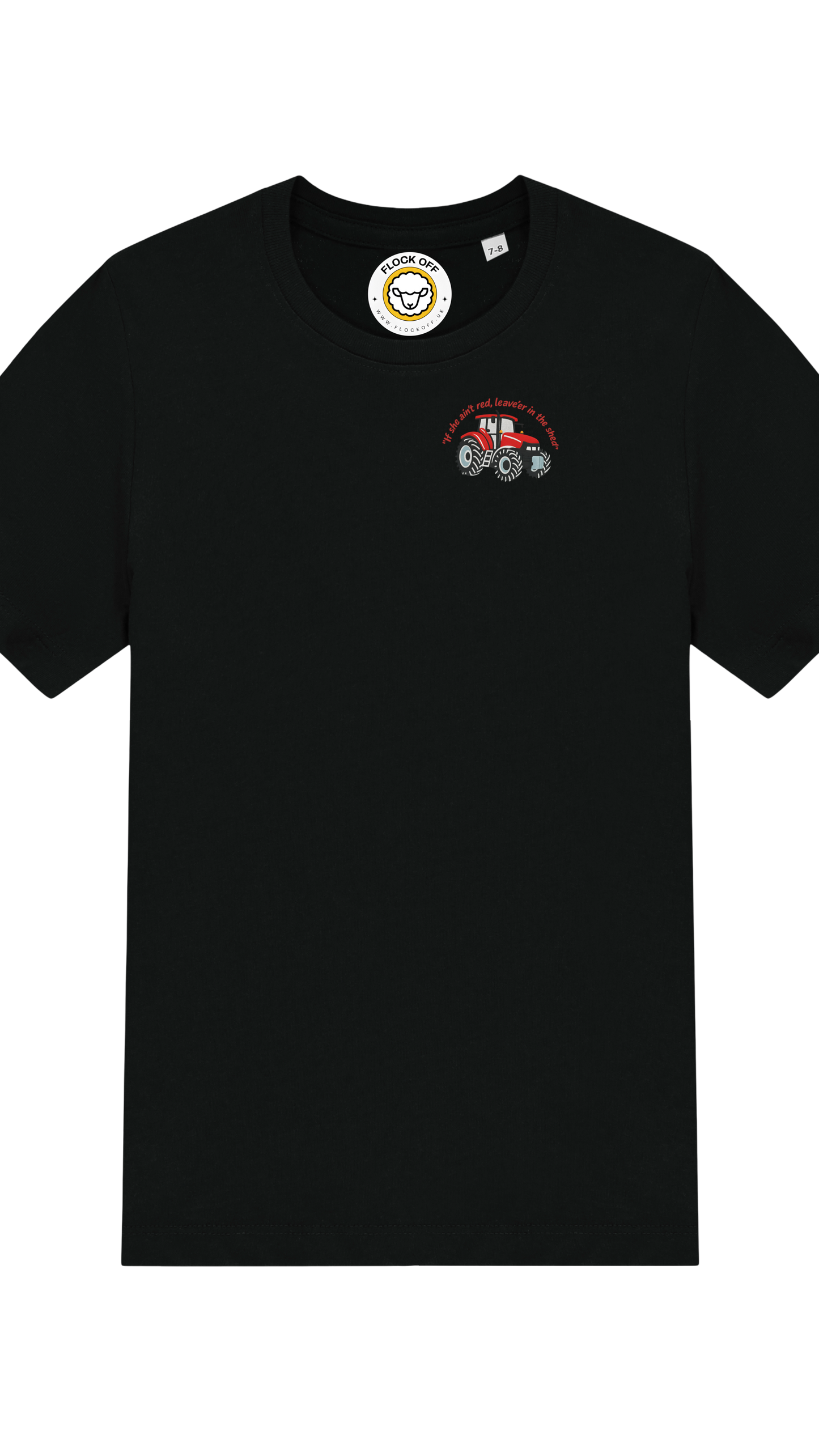 Official Flock Off T-Shirt -If She ain't red, leave'er in the shed