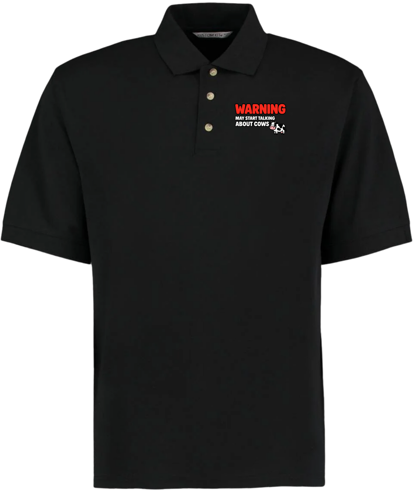 Warning May Start Talking About Cows Polo Shirt