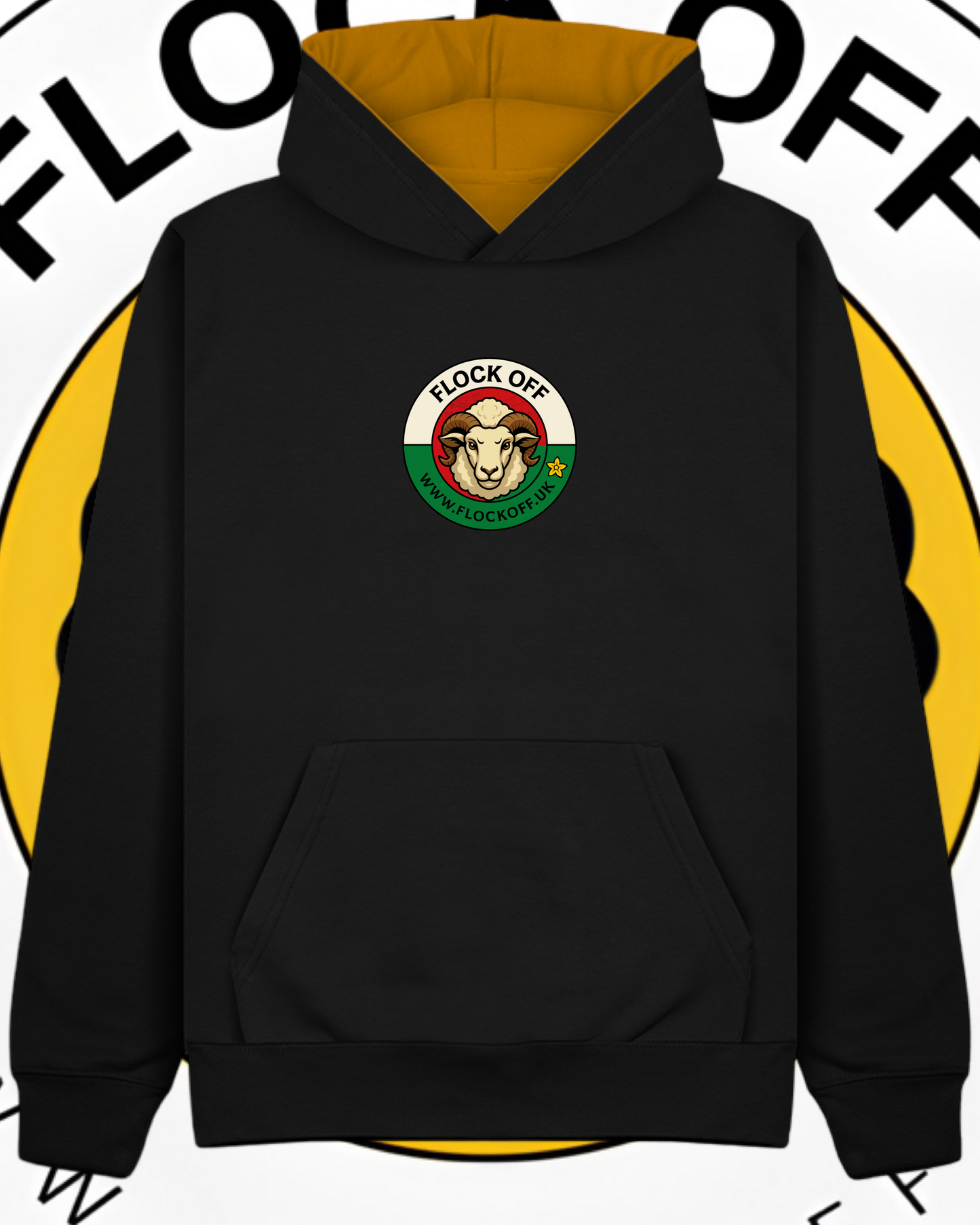 Official Flock Off Premium Hoodie W73 Welsh Style