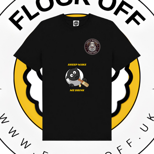 Official Ugly Sheep Matter T-Shirt - Sheep Make Me Drink