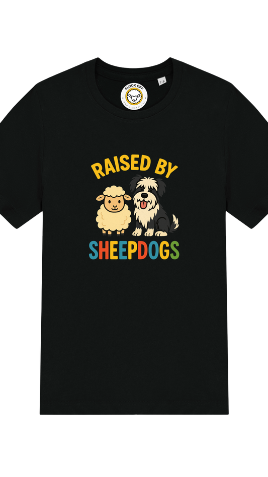 Official Flock Off Kids T-Shirt - Raised By Sheepdogs