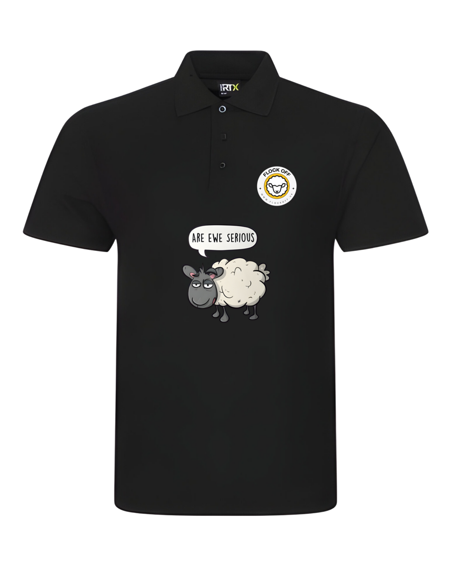 Official Flock Off Kids Polo Shirt - Are Ewe Serious
