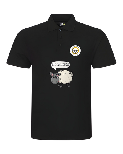 Official Flock Off Kids Polo Shirt - Are Ewe Serious