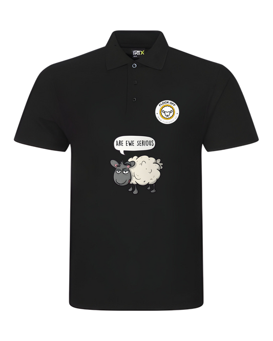 Official Flock Off Kids Polo Shirt - Are Ewe Serious