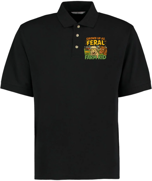 Grown Up As A Feral Farm Kid Polo Shirt