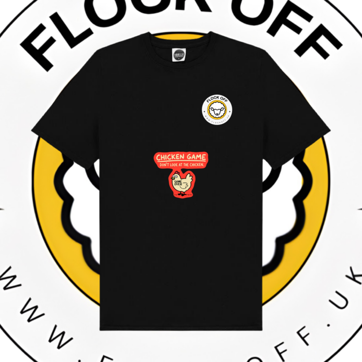 Official Flock Off Chicken Game T-Shirt