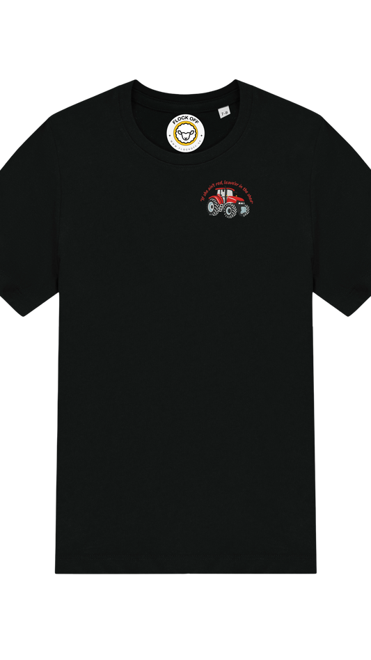 Official Flock Off T-Shirt -If She ain't red, leave'er in the shed