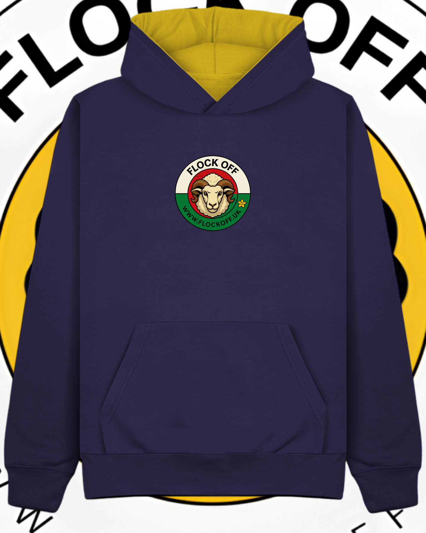 Official Flock Off Premium Hoodie W73 Welsh Style