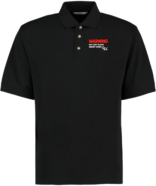 Warning May Start Talking About Cows Polo Shirt