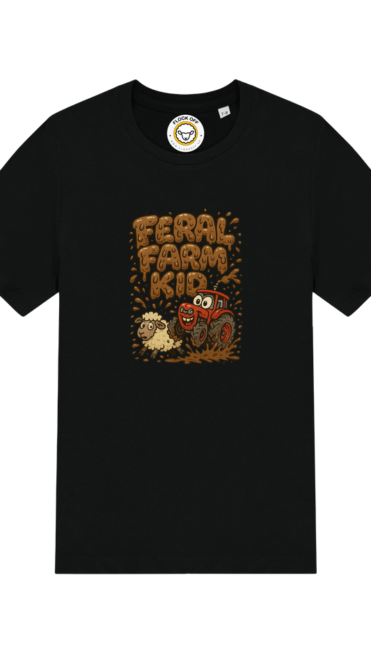 Official Flock Off Kids T-Shirt - Feral Farm Kid