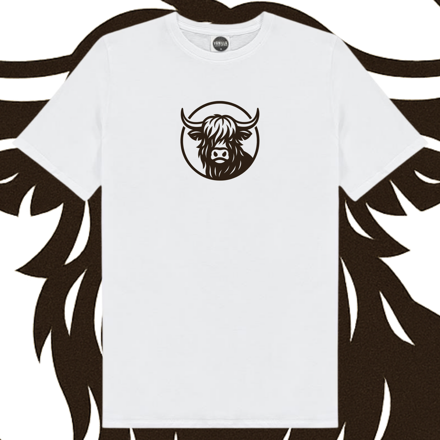 Official Flock Off T-Shirt - Highland Cow