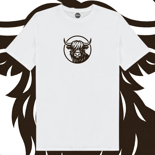 Official Flock Off T-Shirt - Highland Cow