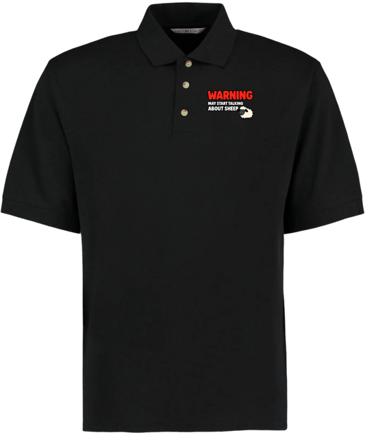 Warning May Start Talking About Sheep Polo Shirt